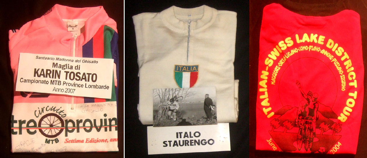 maglie donate al Santuario della Madonna del Ghisallo